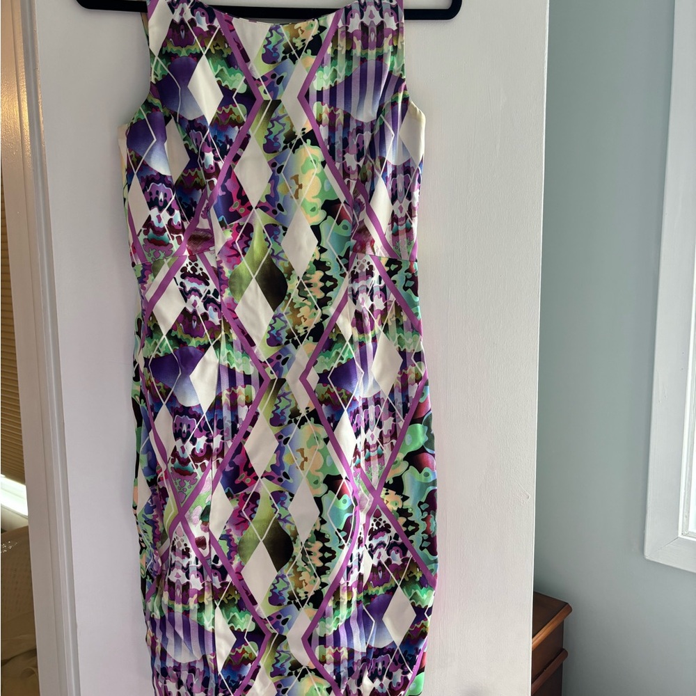 Milly Multicolor Geometric Print Dress